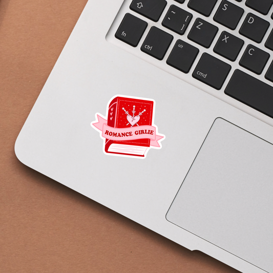 Romance Girlie Reader Waterproof Sticker