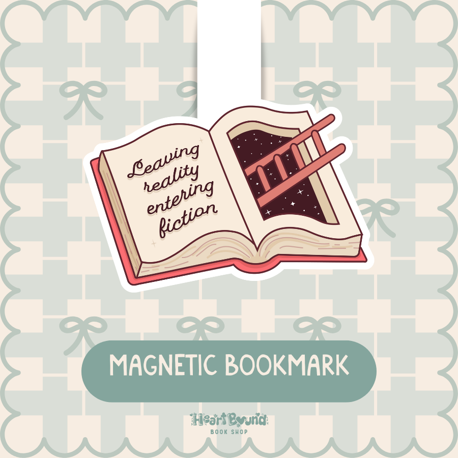 Leaving Reality Entering Fiction - Magnetic Bookmark