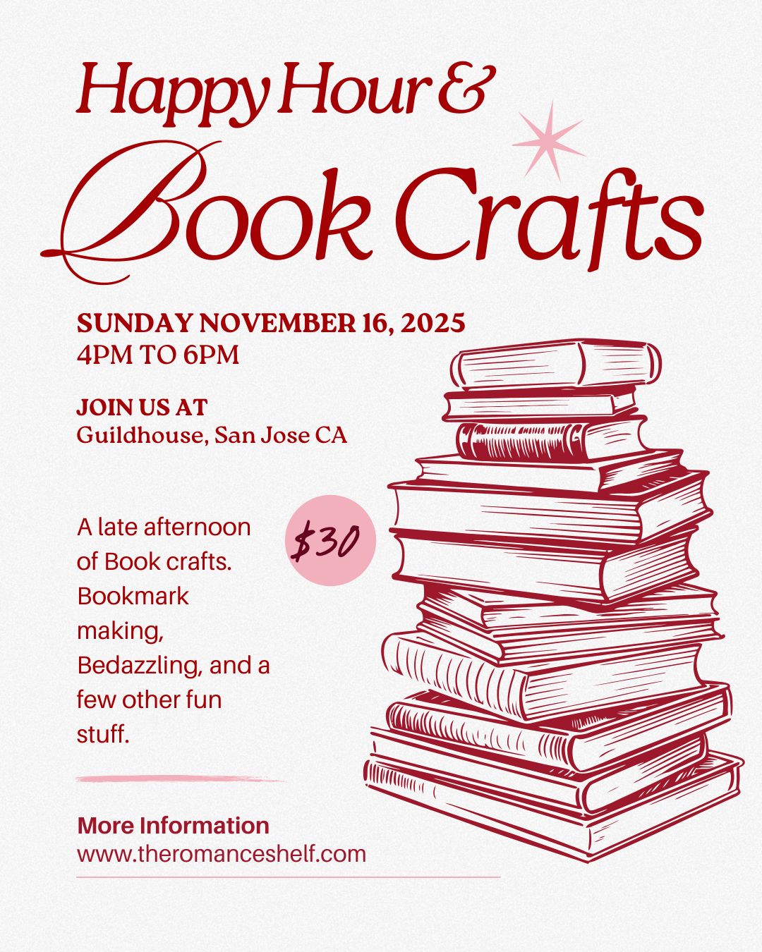 Happy Hour and Book Crafts