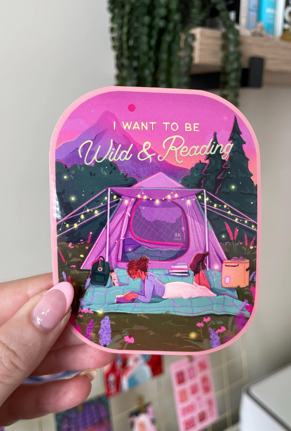 Wild and Reading Sticker