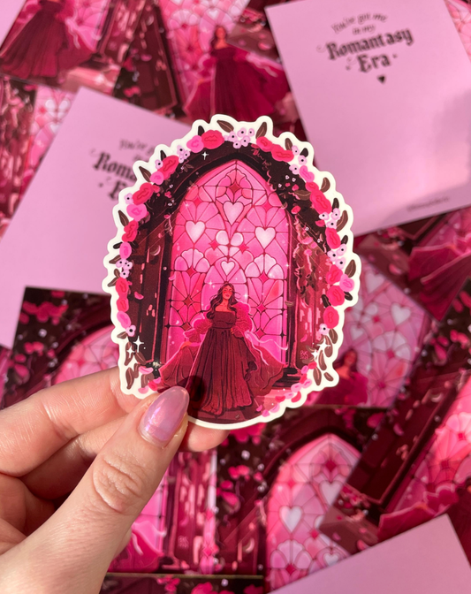 Romantasy Era Clear Back Sticker