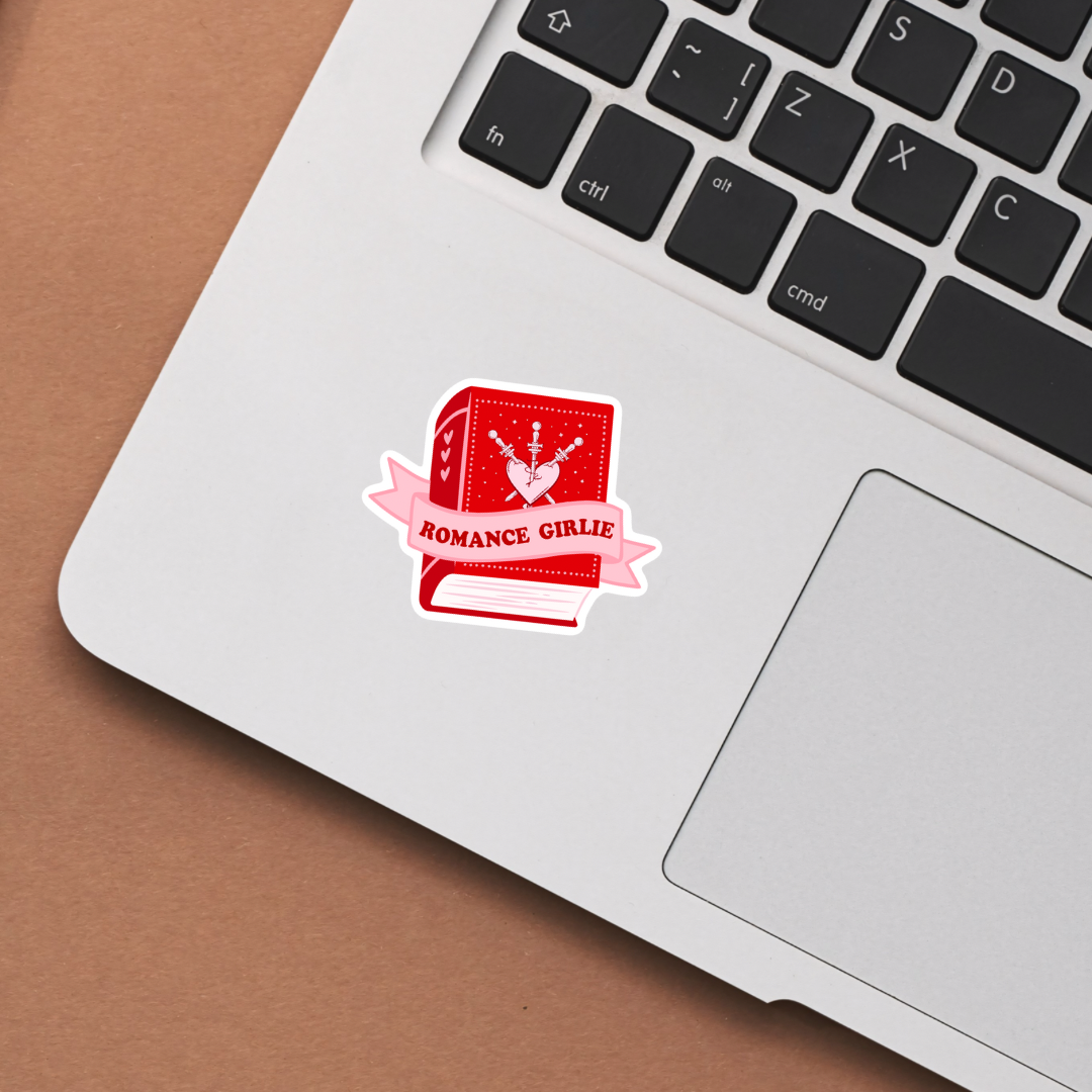 Romance Girlie Reader Waterproof Sticker