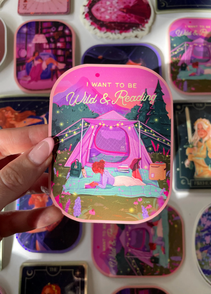 Wild and Reading Sticker