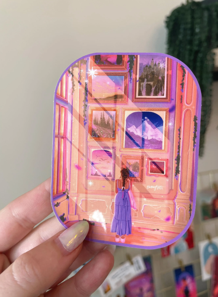 Bookish Art Museum Sticker