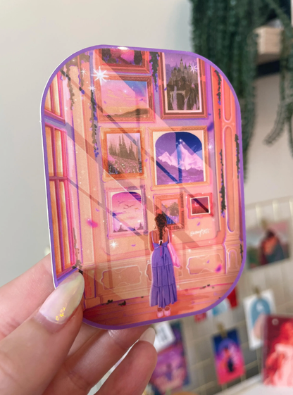 Bookish Art Museum Sticker