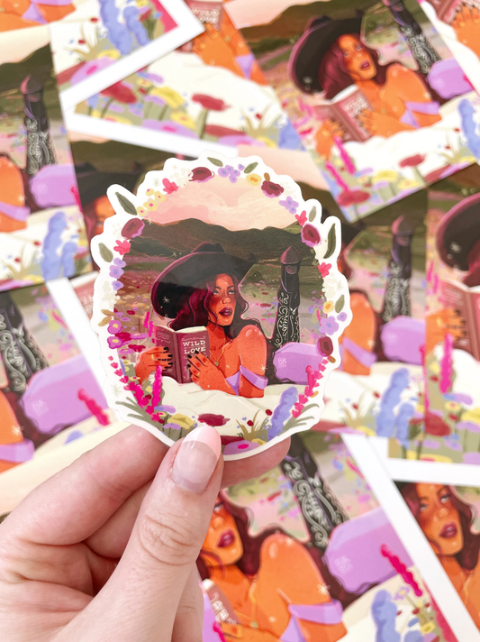 Wild Love Clear-Back Sticker