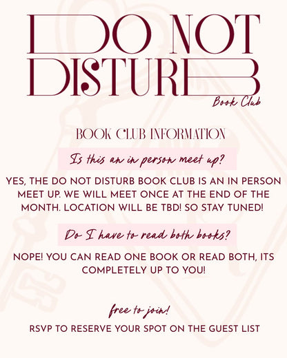Do Not Disturb - October Meet Up