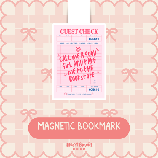Guest Check, Good Girl - Magnetic Bookmark